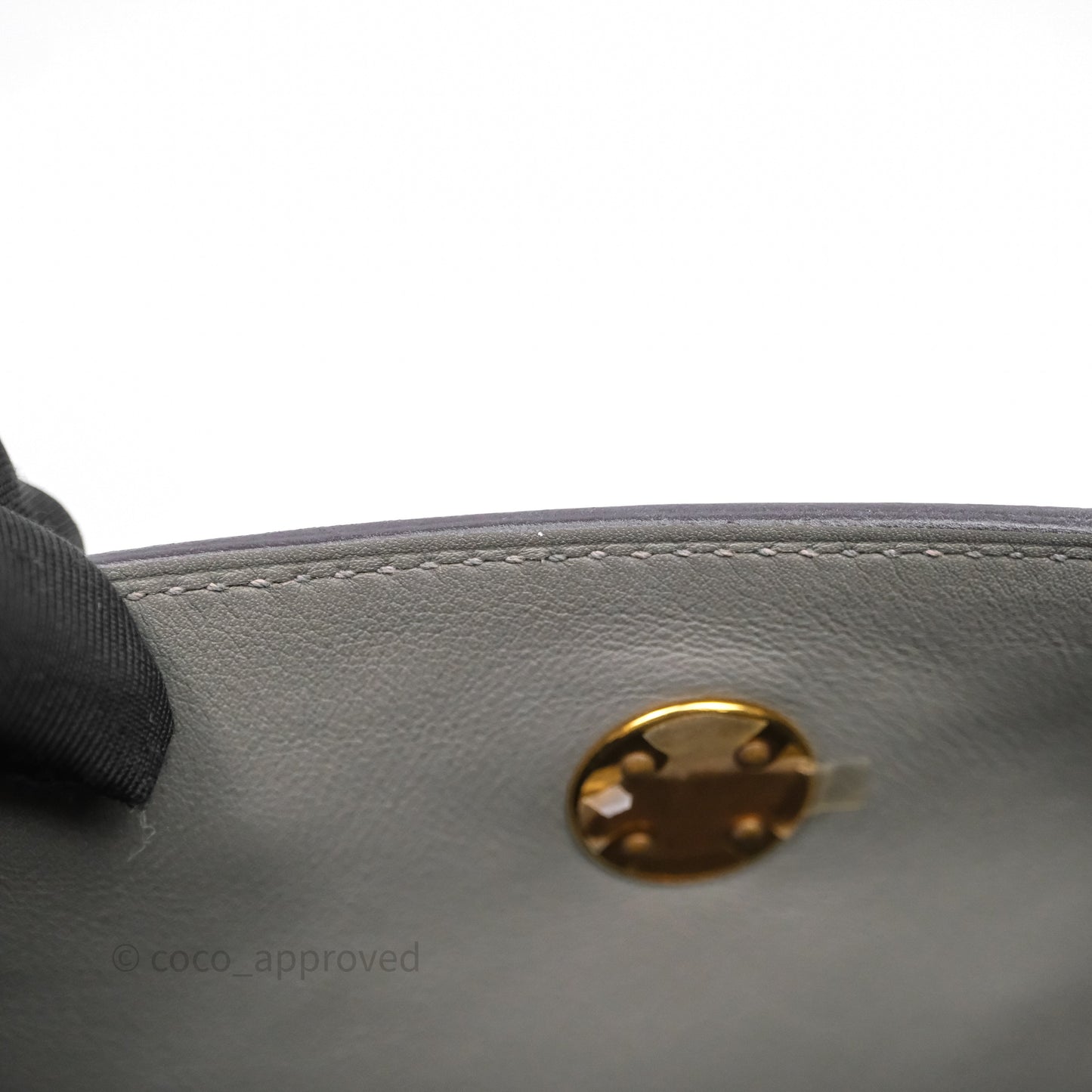 Hermès Mini Lindy 20 Gris Meyer Clemence 0L Gold Hardware