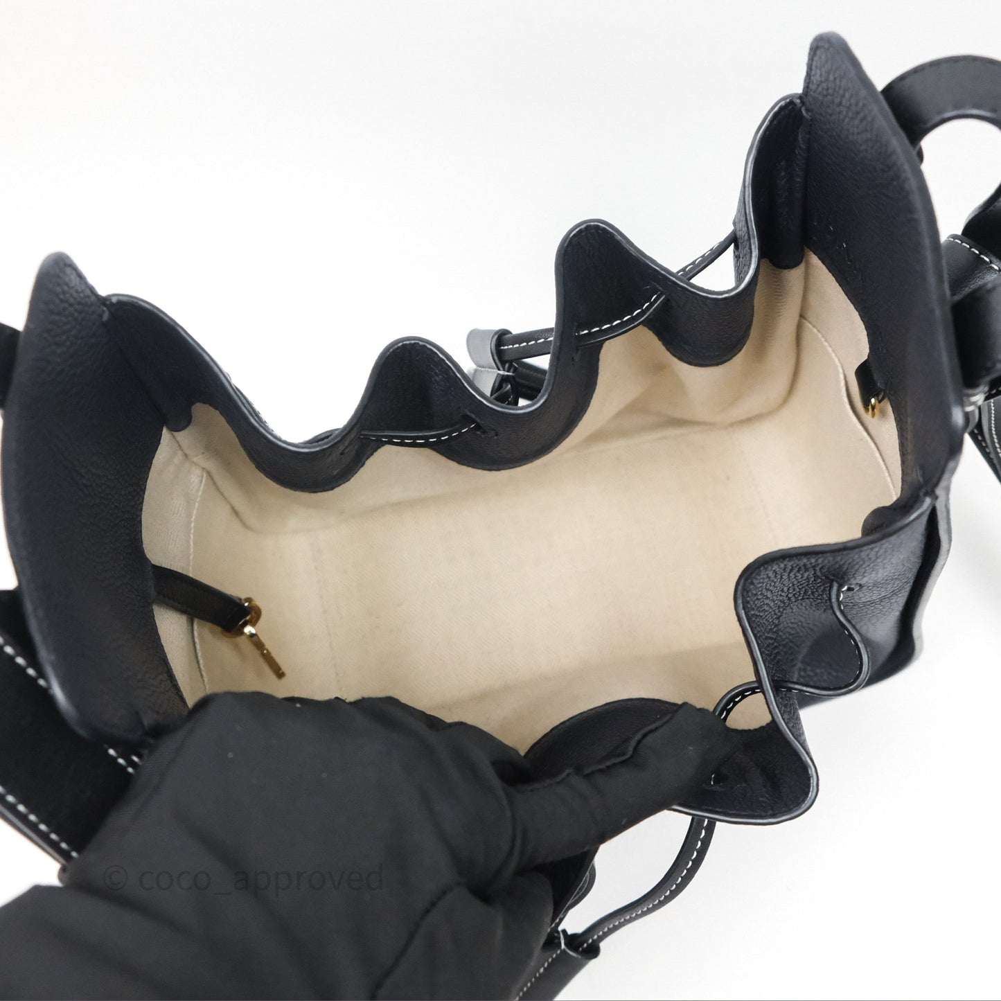 Loewe Small Hammock Shoulder Bag Calfskin Navy