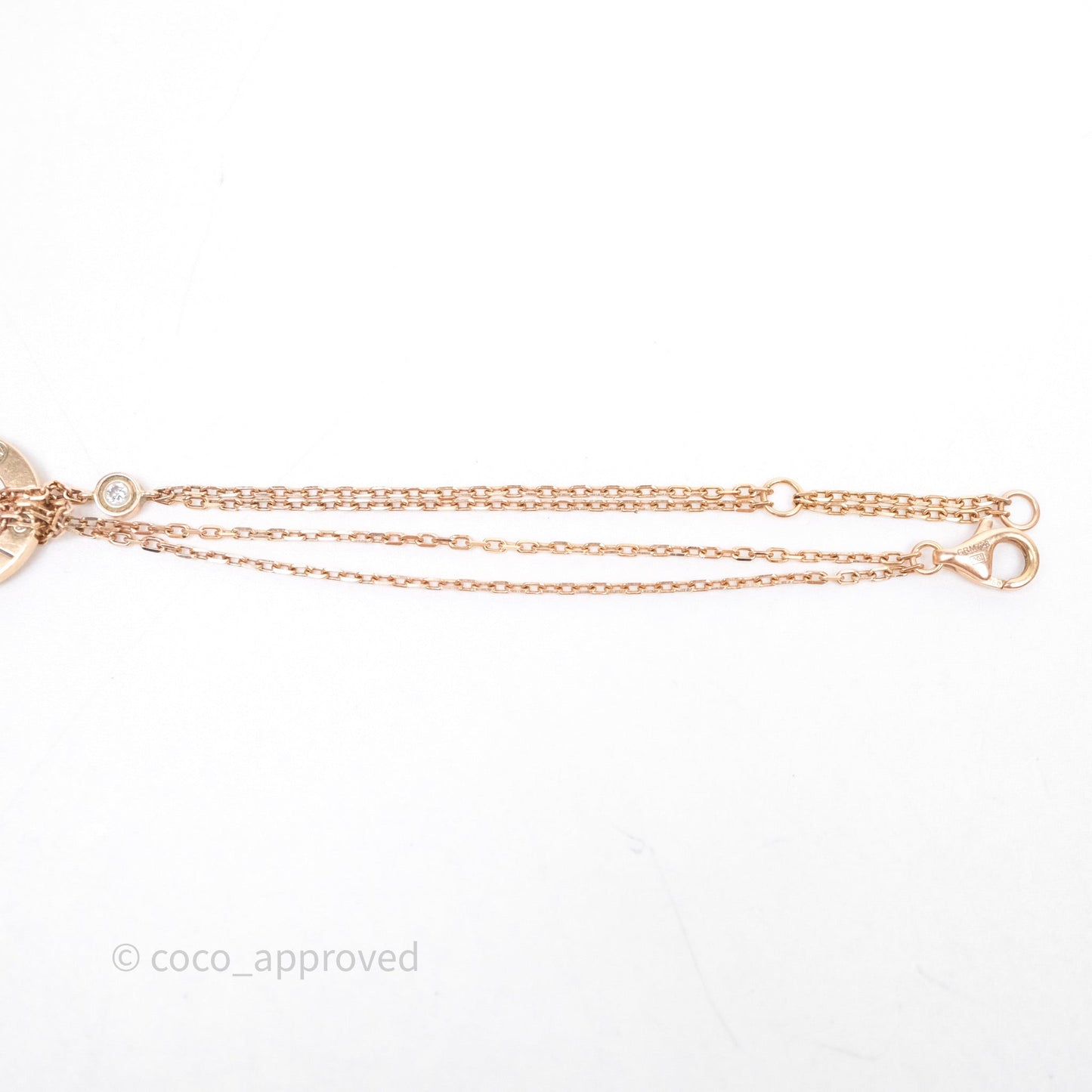 Cartier Love Bracelet Rose Gold Diamonds