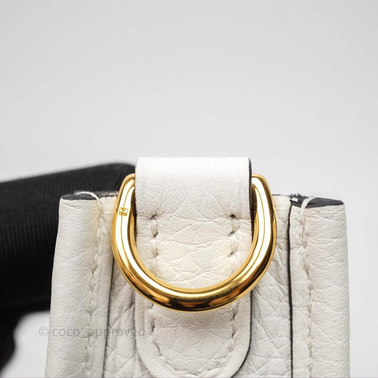 Hermès Mini Evelyne 16 New White 0U Clemence Gold Hardware