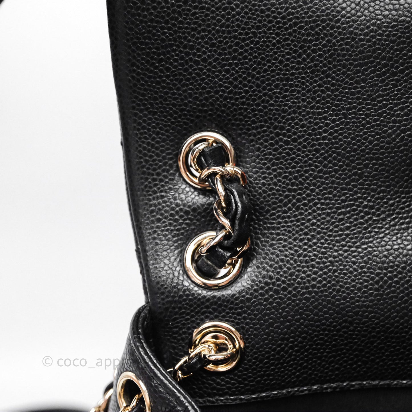 Chanel Duma Backpack Medium Black Caviar Gold Hardware