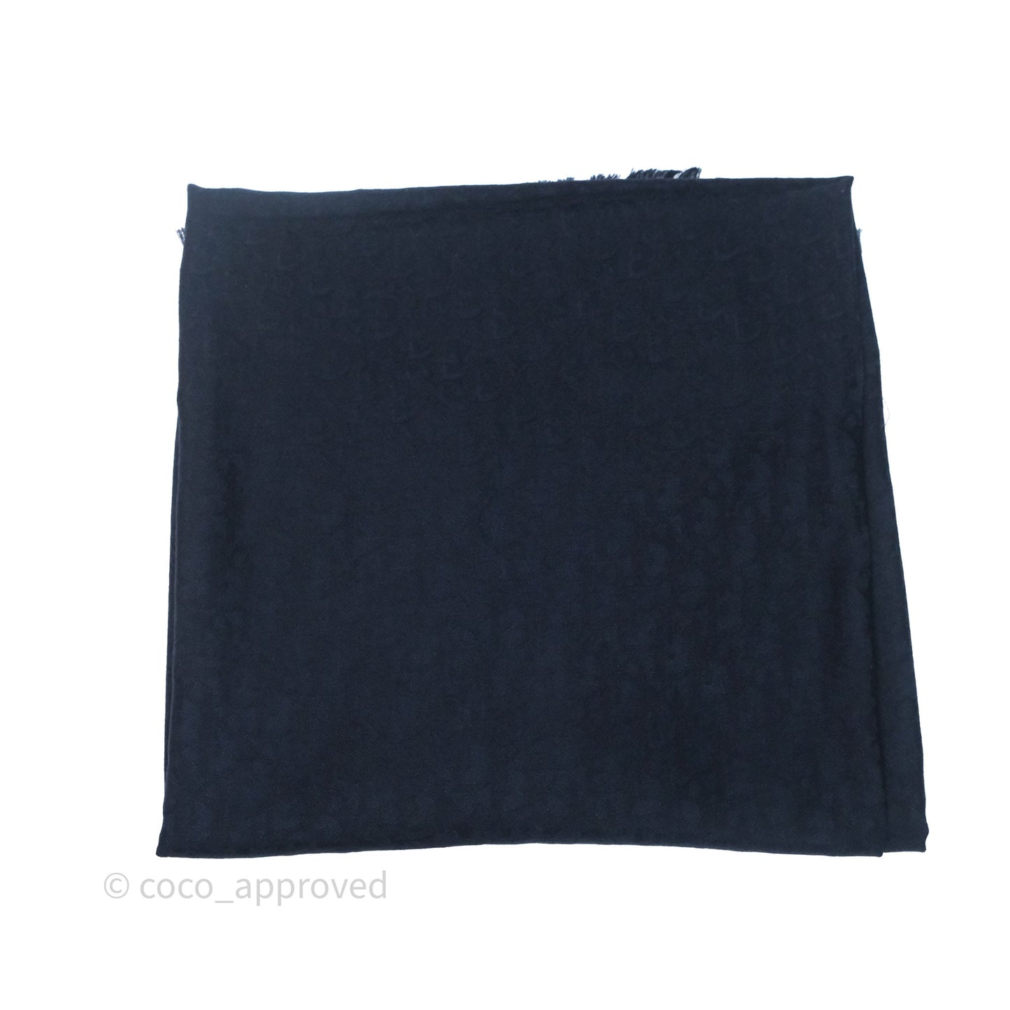 Christian Dior Logo Navy Scarf