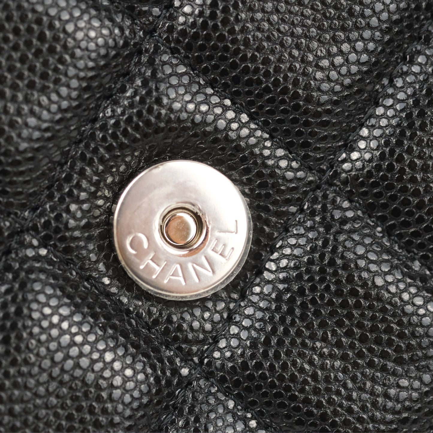 Chanel Quilted So Black Wallet on Chain WOC Caviar Incognito Hardware