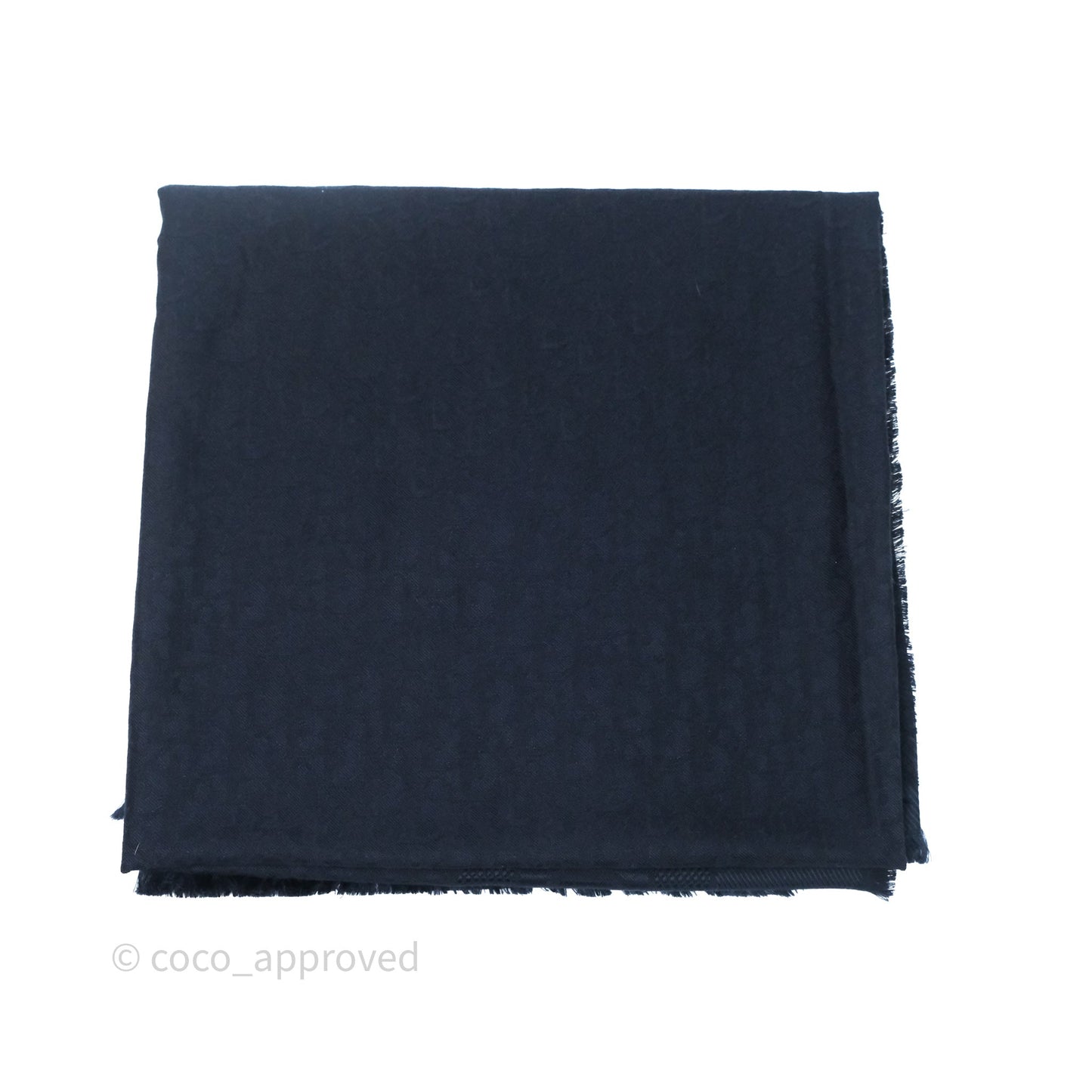 Christian Dior Logo Navy Scarf