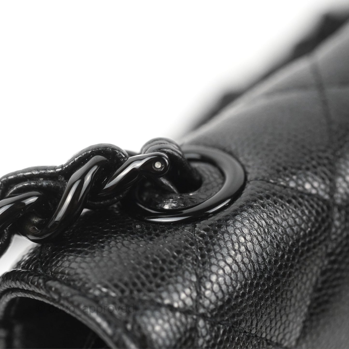 Chanel Quilted So Black Wallet on Chain WOC Caviar Incognito Hardware