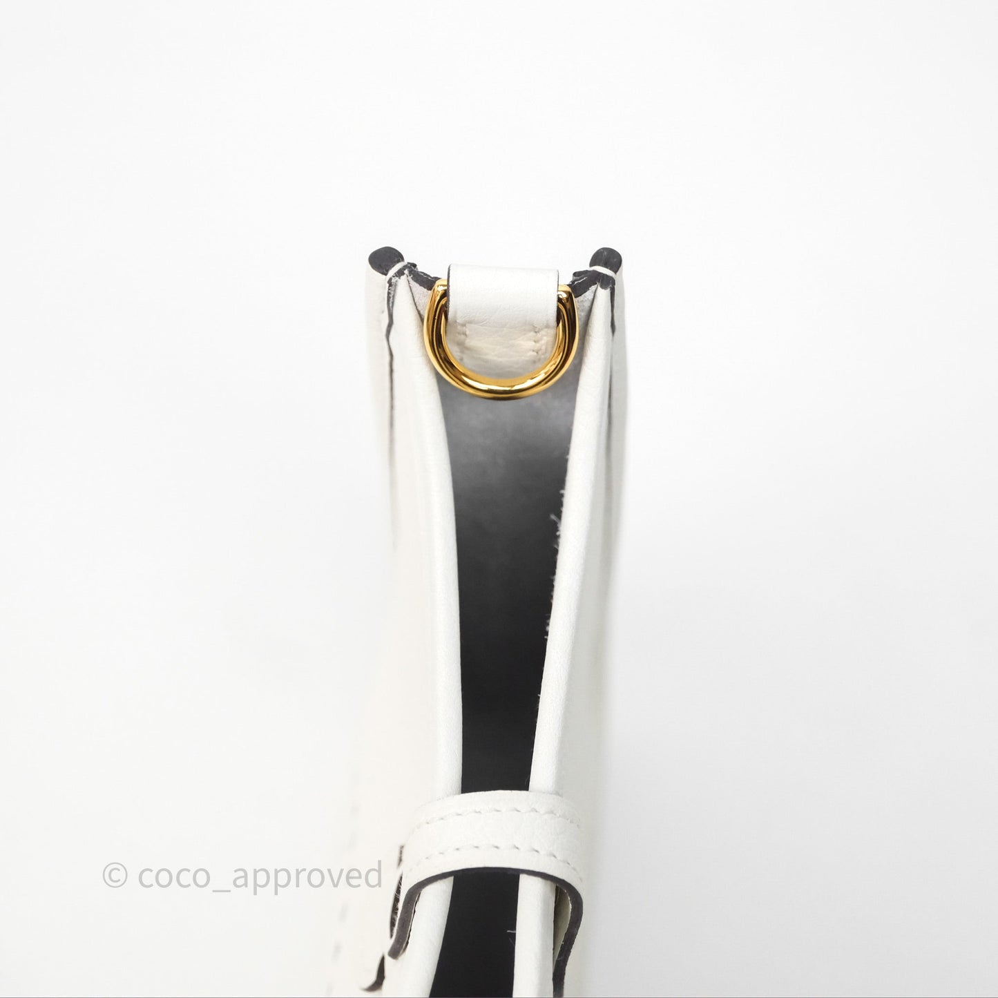 Hermès Mini Evelyne 16 New White 0U Clemence Gold Hardware
