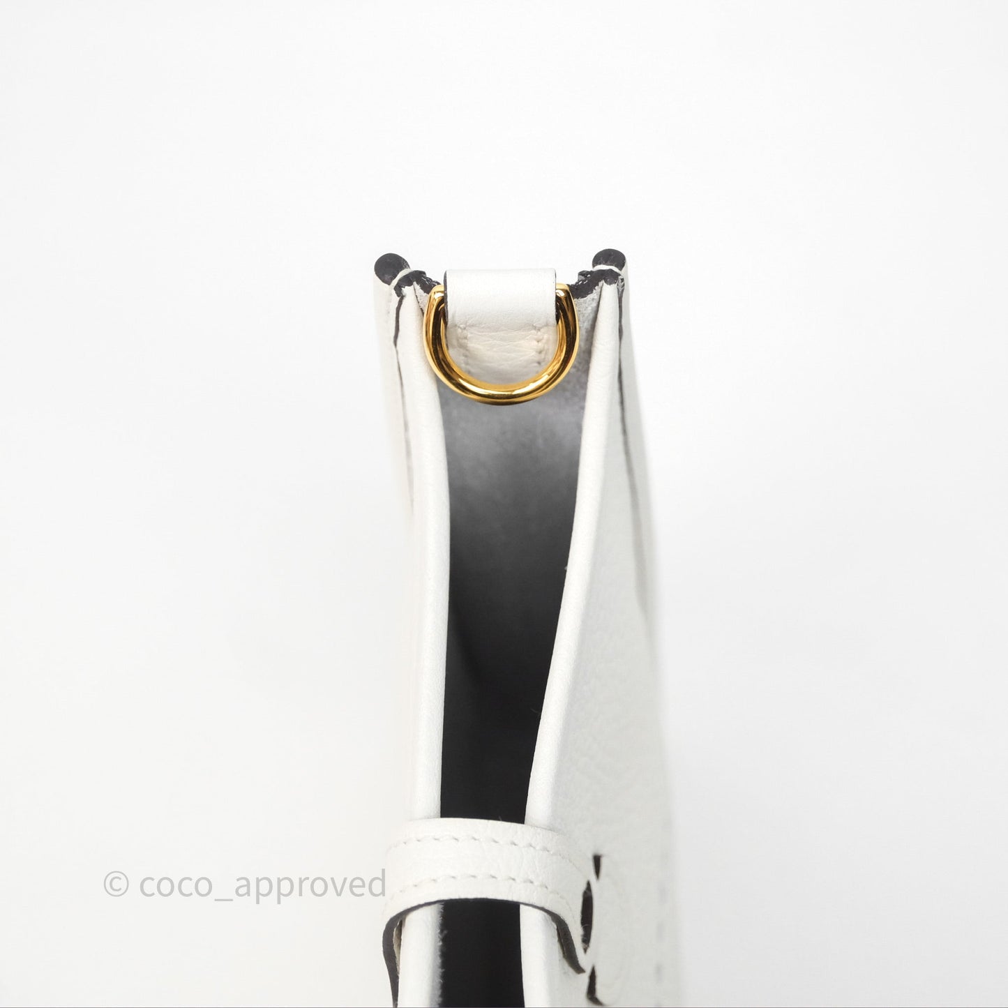 Hermès Mini Evelyne 16 New White 0U Clemence Gold Hardware