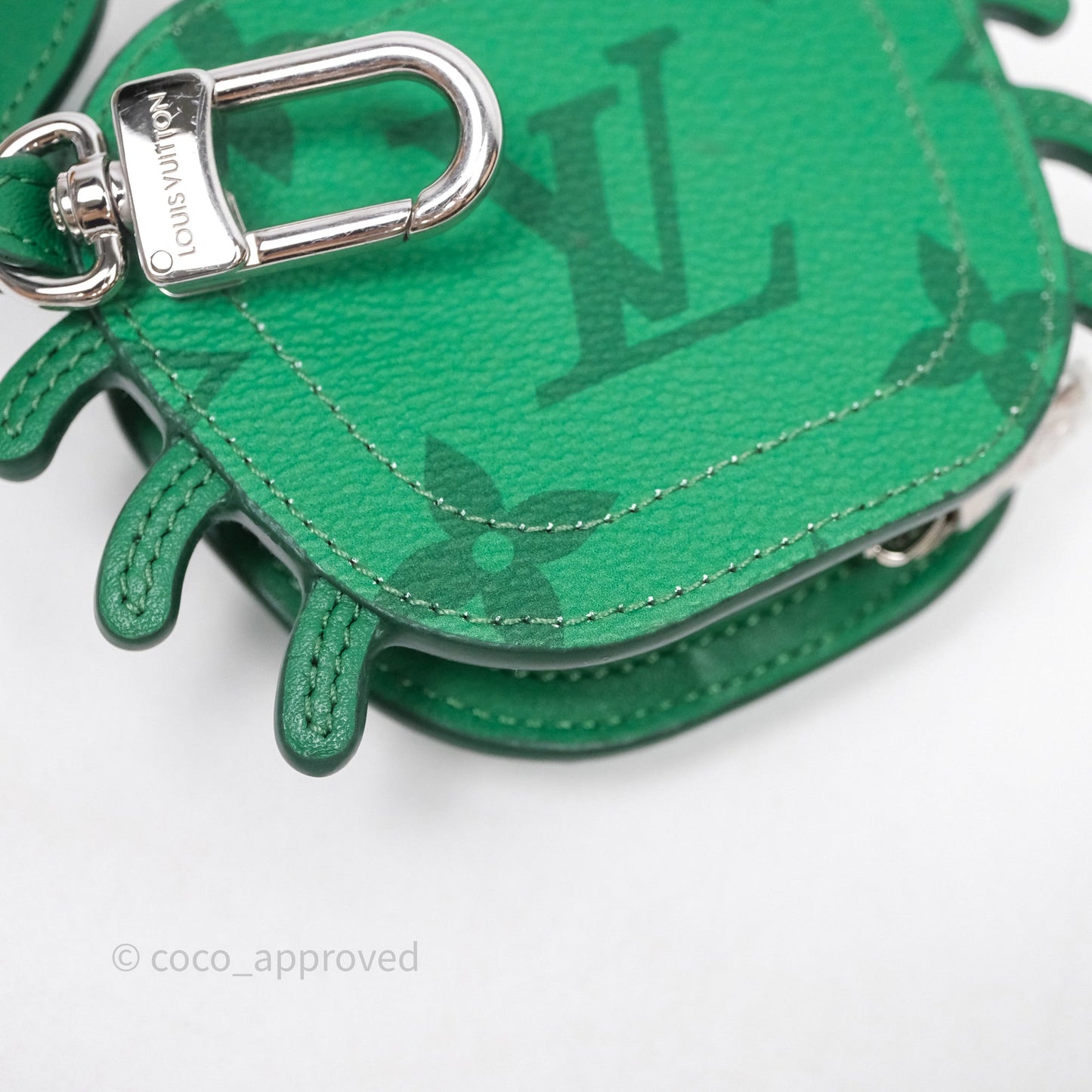 Louis Vuitton Crab Bag Charm Green