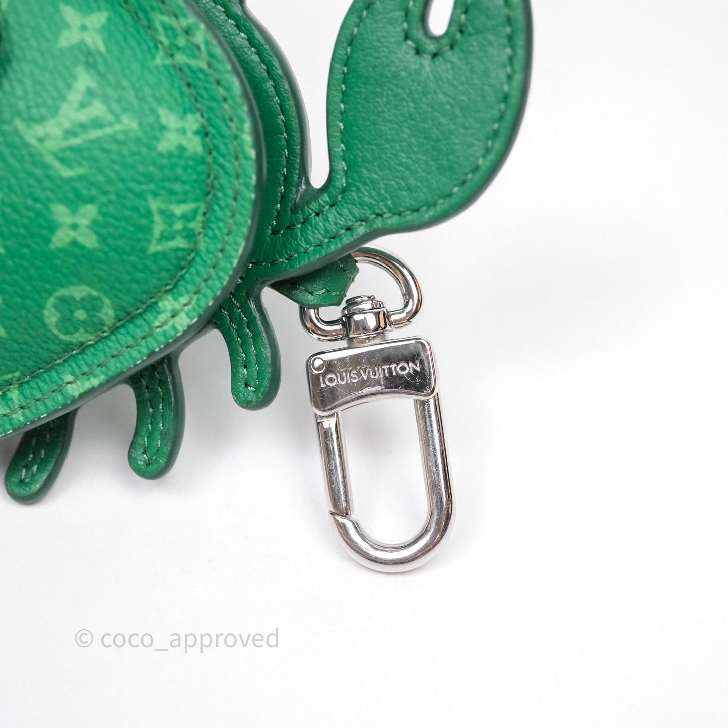Louis Vuitton Crab Bag Charm Green