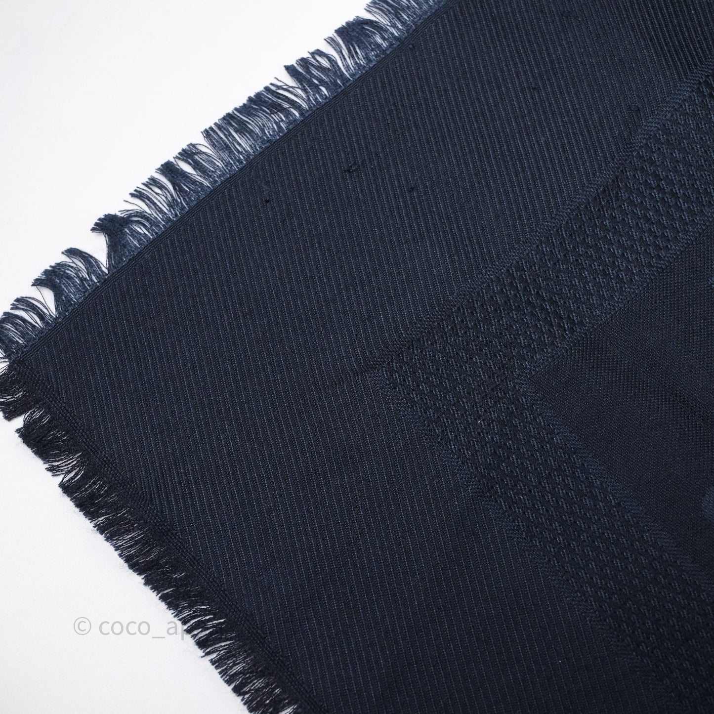 Christian Dior Logo Navy Scarf