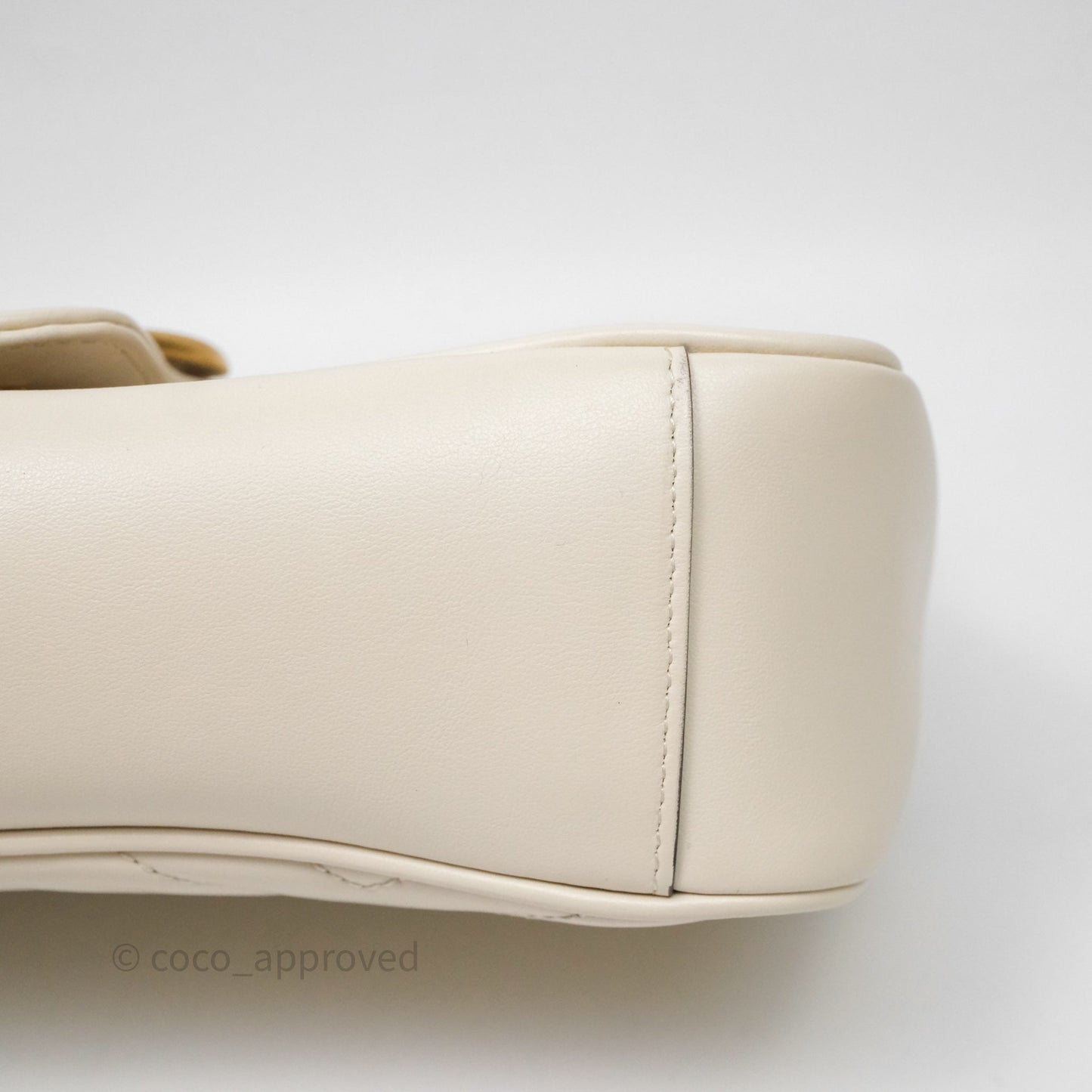Gucci GG Marmont Matelassé Leather Small Bag White