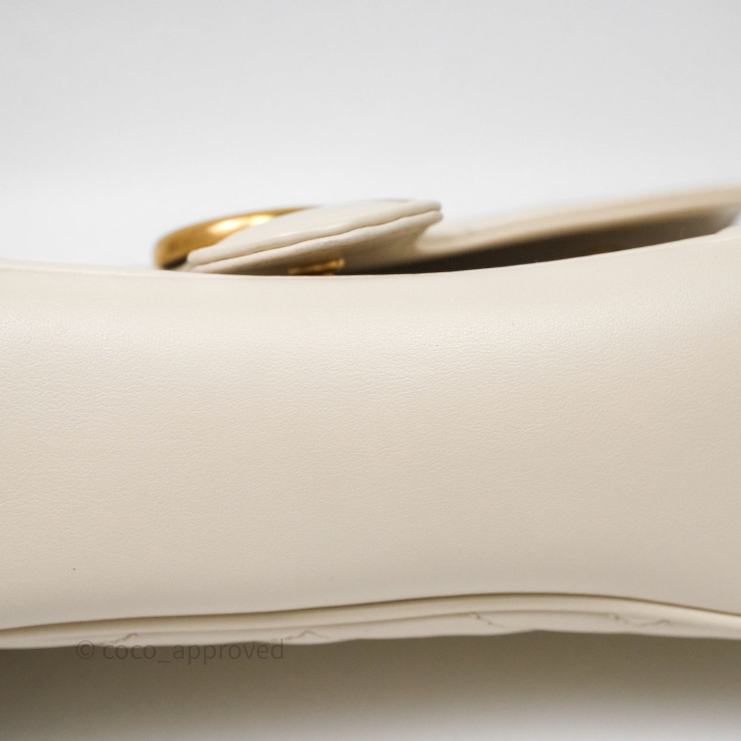 Gucci GG Marmont Matelassé Leather Small Bag White