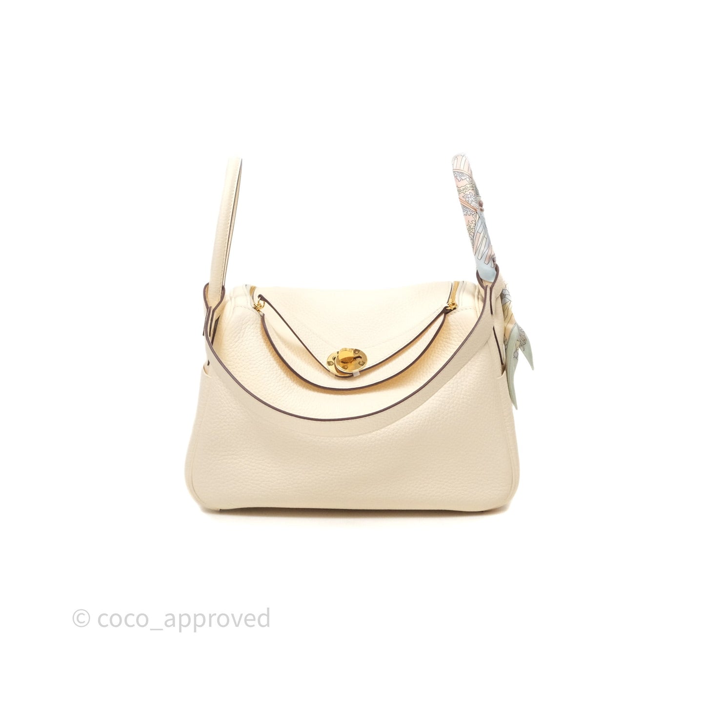 Hermès Lindy 26 Nata I2 Taurillon Clemence Gold Hardware