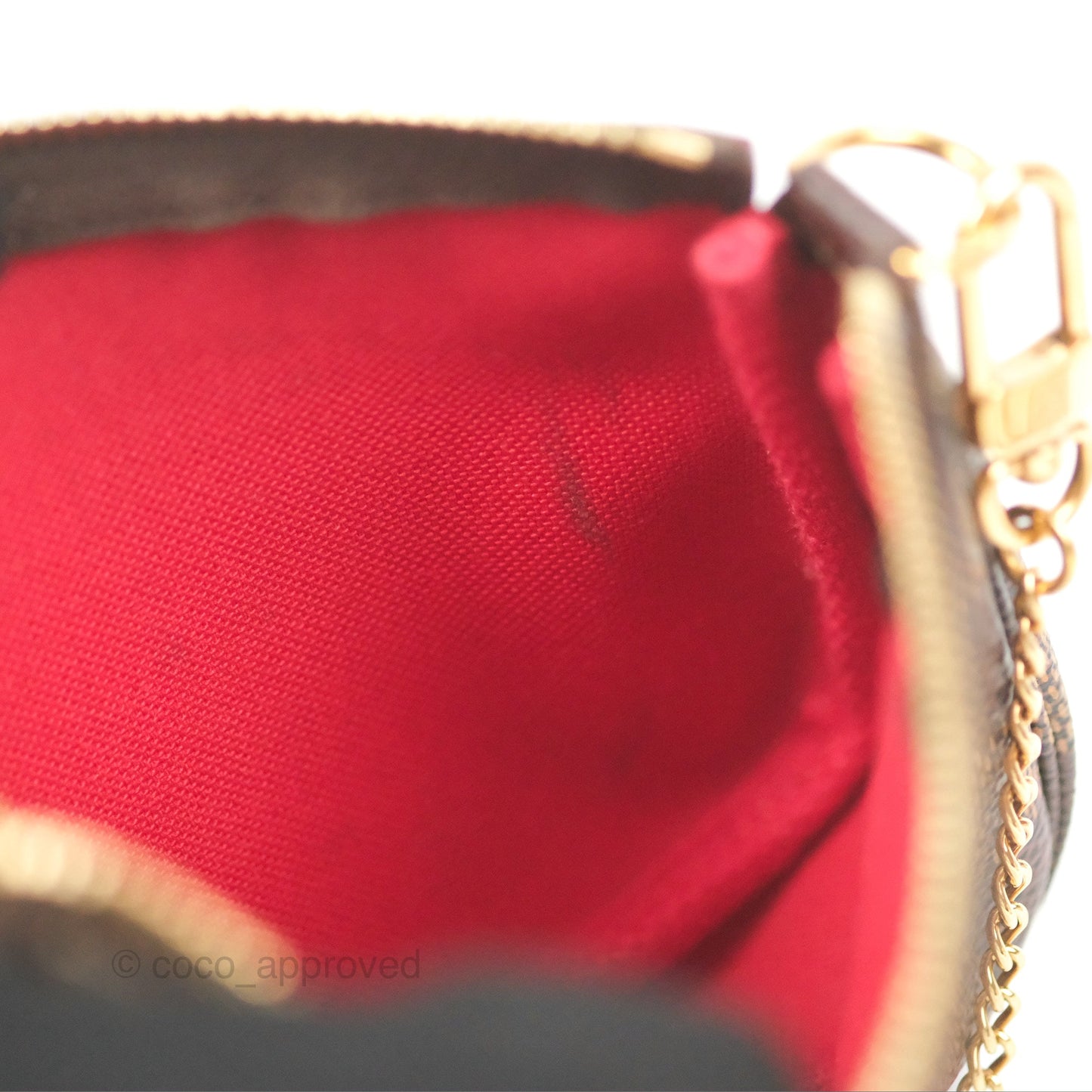 Louis Vuitton Mini Pochette Accessories Damier Ebene