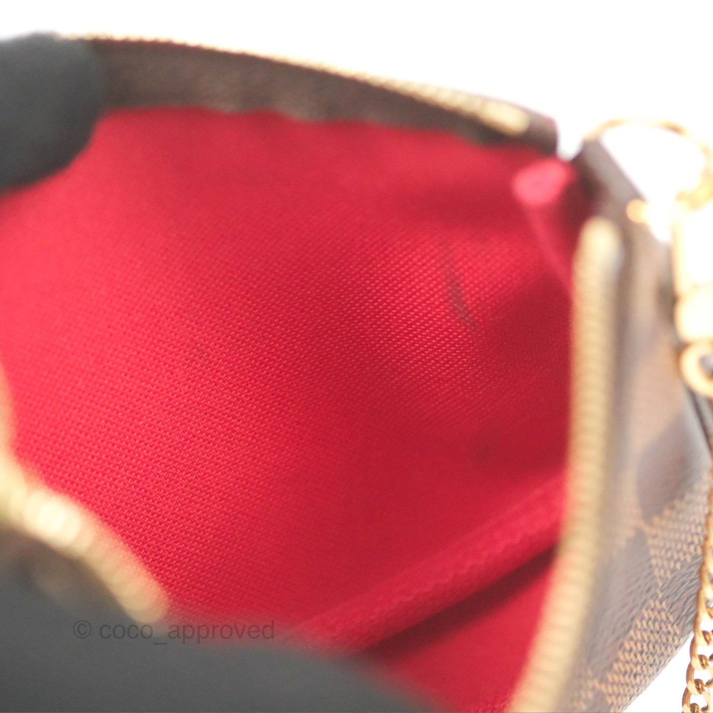 Louis Vuitton Mini Pochette Accessories Damier Ebene