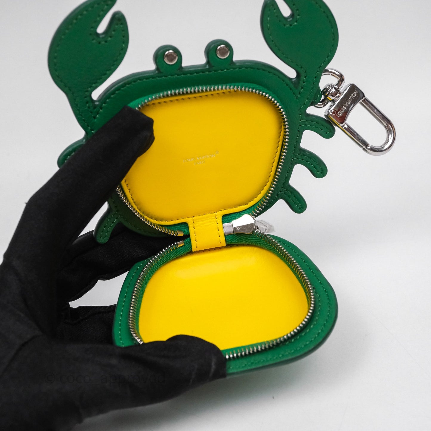 Louis Vuitton Crab Bag Charm Green