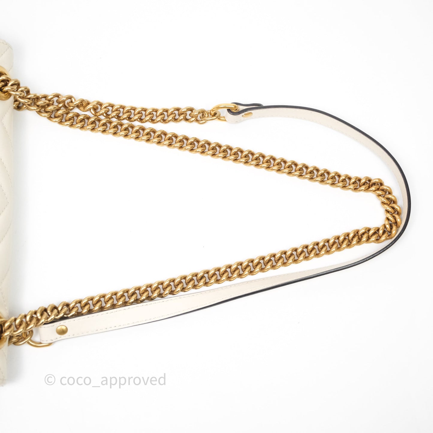 Gucci GG Marmont Matelassé Leather Small Bag White
