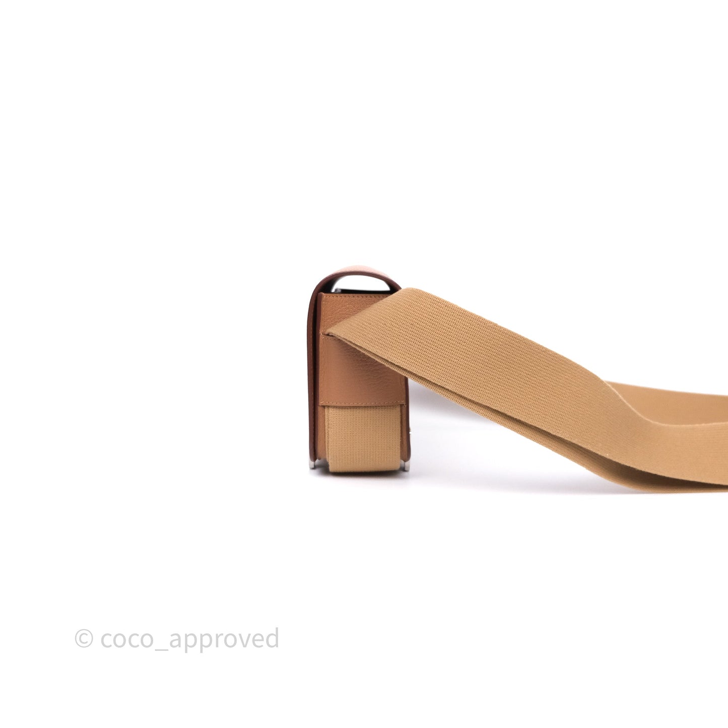 Hermès Geta Bag Quebracho 2J Chevre Mysore/ Chai 0M Sangle Palladium Hardware