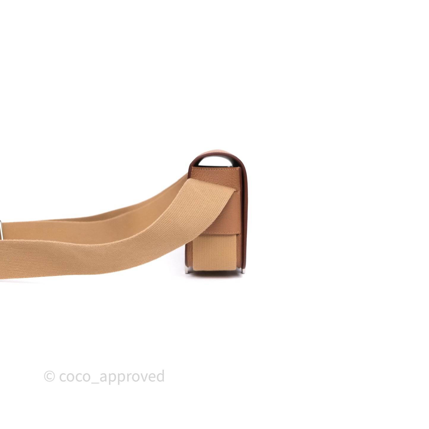 Hermès Geta Bag Quebracho 2J Chevre Mysore/ Chai 0M Sangle Palladium Hardware