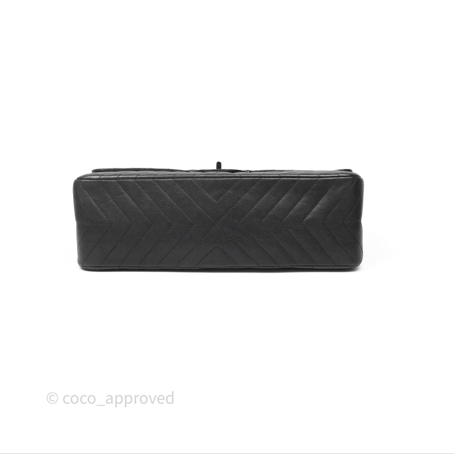Chanel Reissue 227 Chevron So Black Calfskin