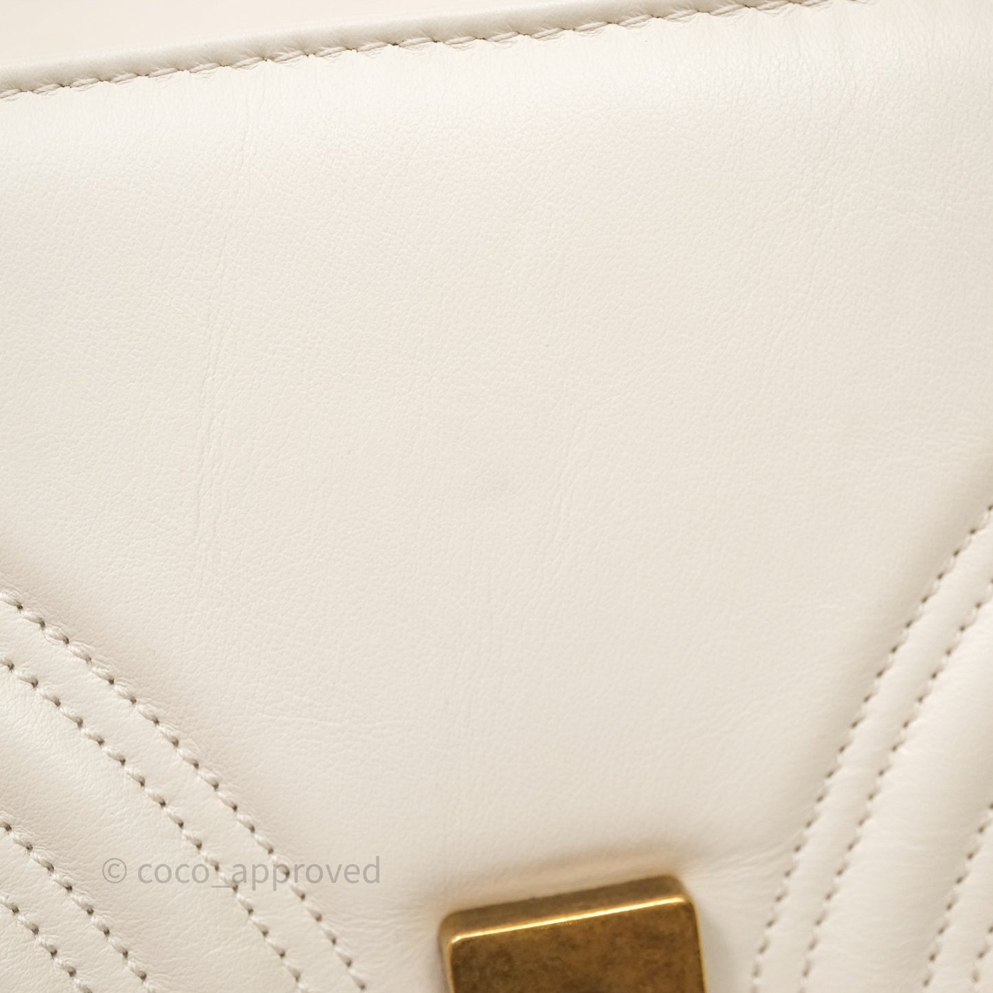 Gucci GG Marmont Matelassé Leather Small Bag White