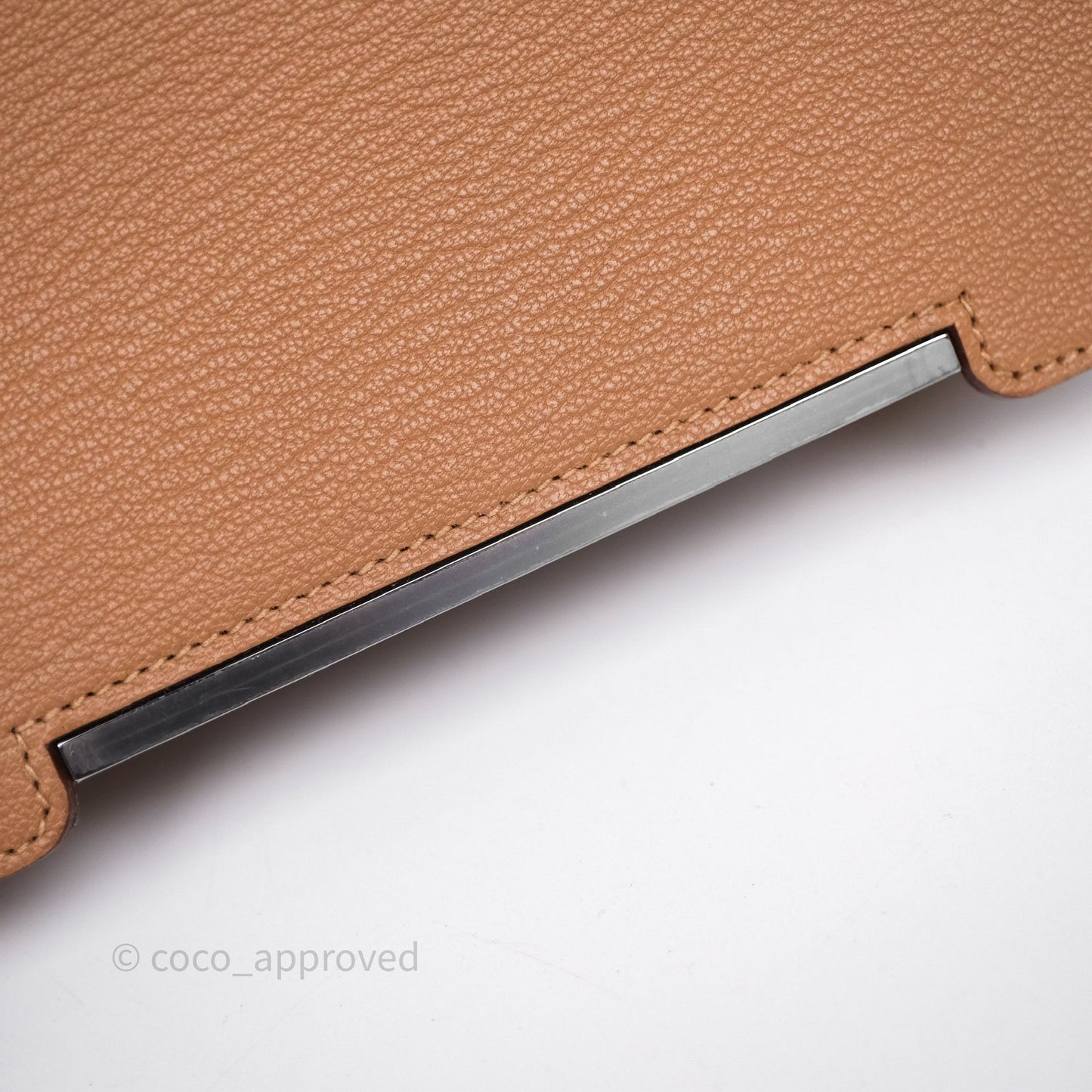 Hermès Geta Bag Quebracho 2J Chevre Mysore/ Chai 0M Sangle Palladium Hardware