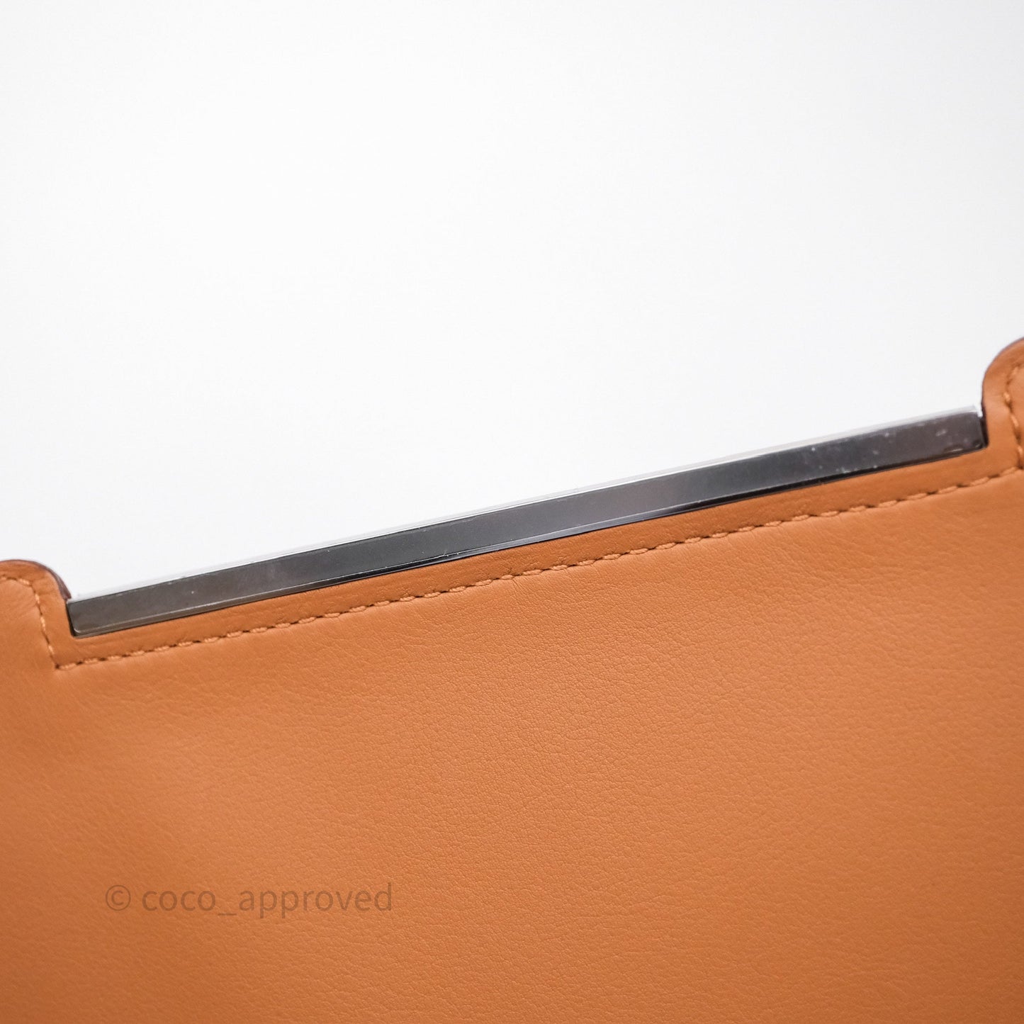 Hermès Geta Bag Quebracho 2J Chevre Mysore/ Chai 0M Sangle Palladium Hardware