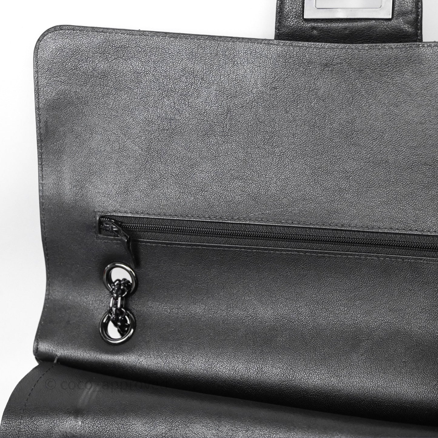 Chanel Reissue 227 Chevron So Black Calfskin