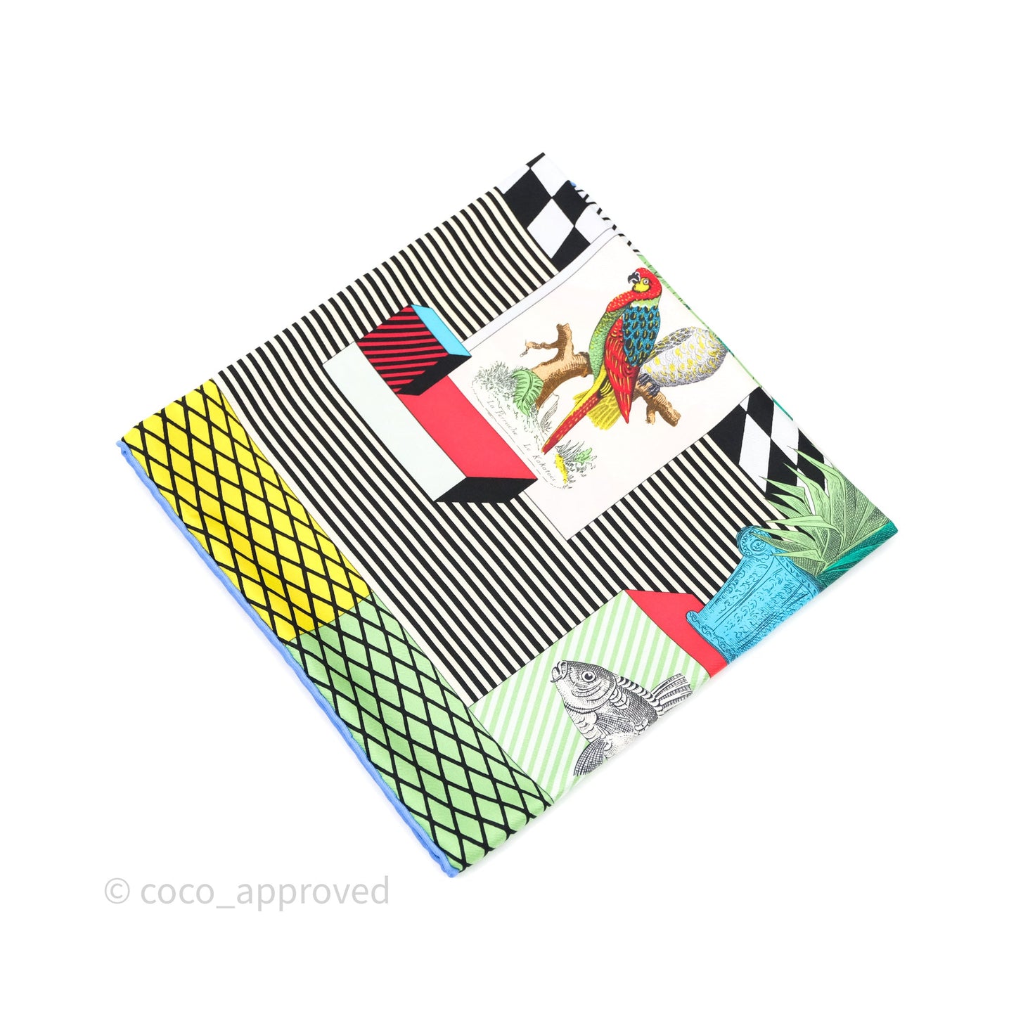 Hermès Grand Theater Nouveau Silk Scarf 90