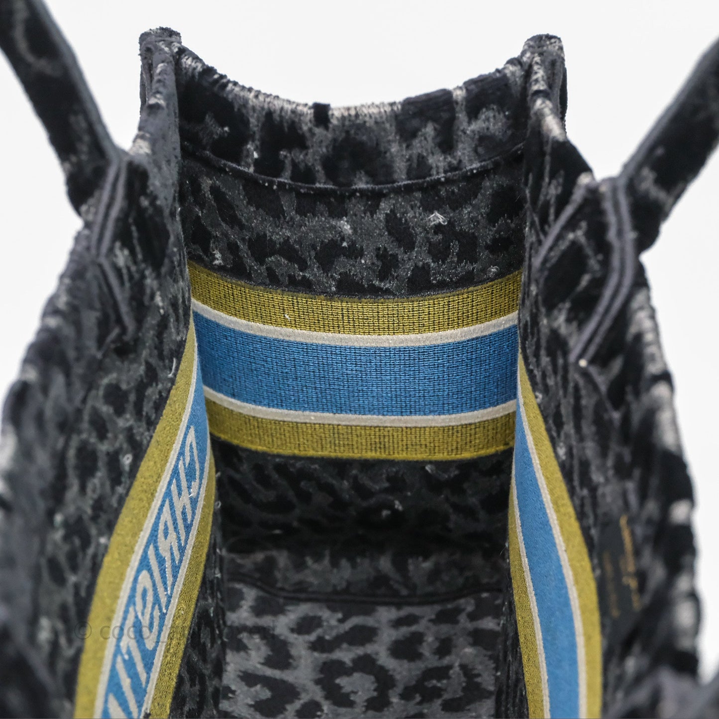 Christian Dior Christian Dior Leopard Velvet Book Tote