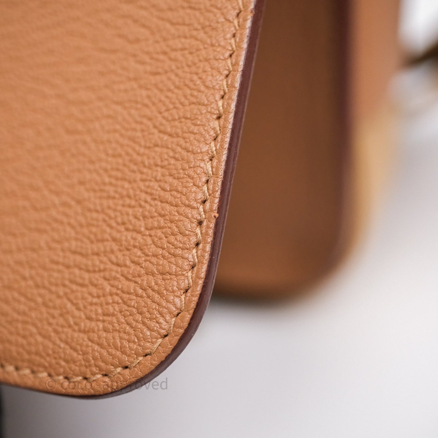 Hermès Geta Bag Quebracho 2J Chevre Mysore/ Chai 0M Sangle Palladium Hardware