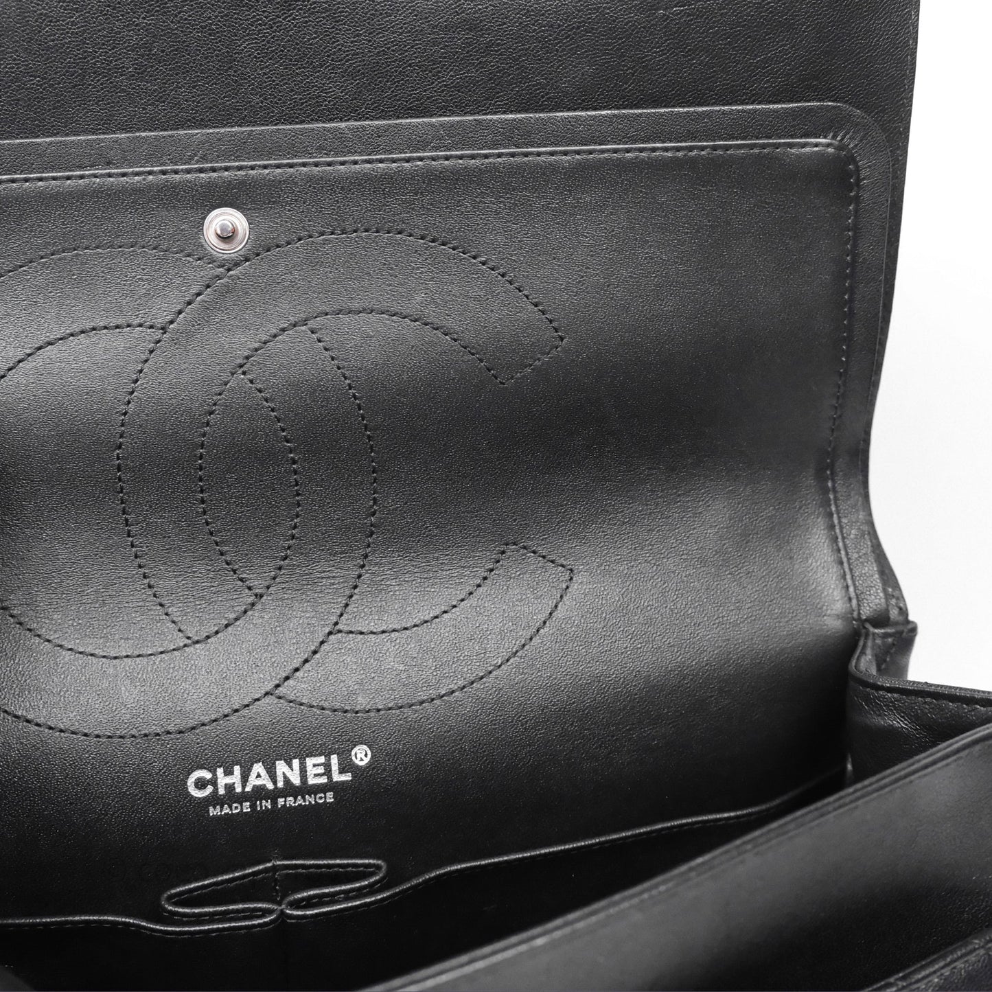 Chanel Reissue 227 Chevron So Black Calfskin