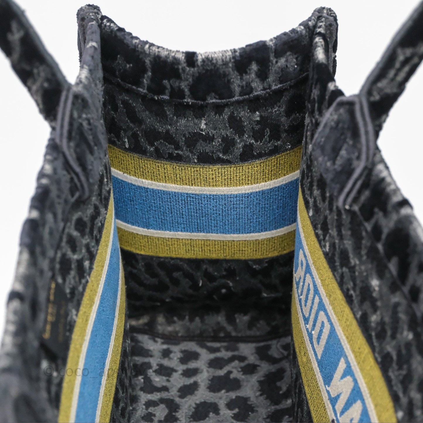 Christian Dior Christian Dior Leopard Velvet Book Tote