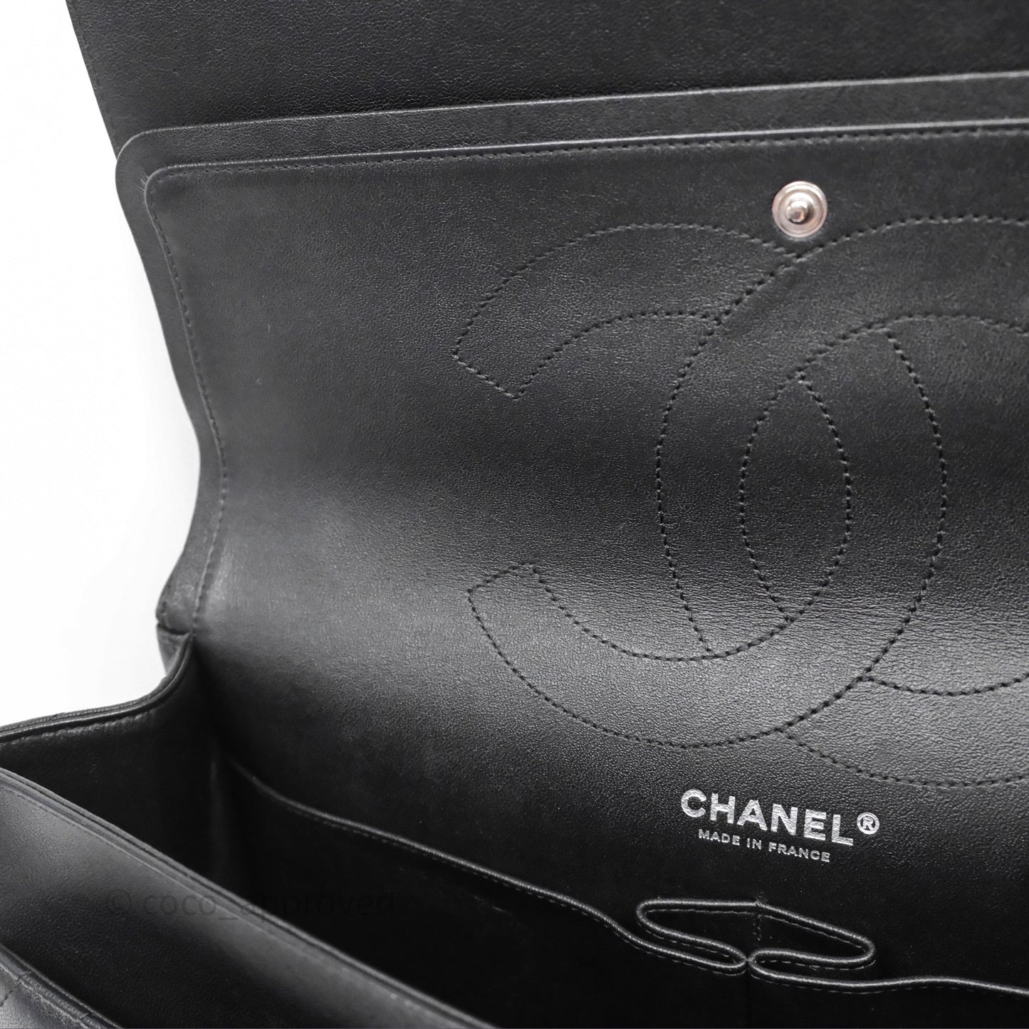 Chanel Reissue 227 Chevron So Black Calfskin