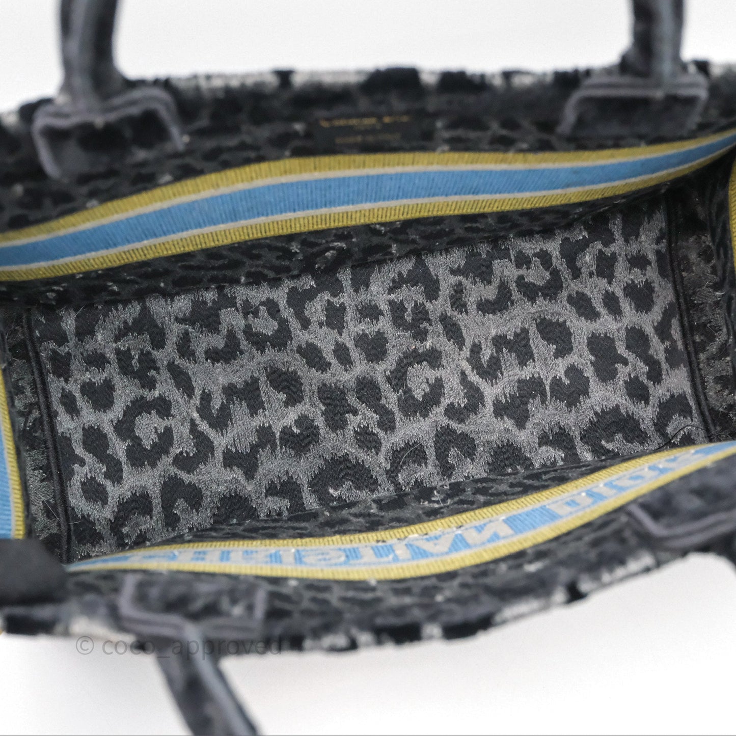 Christian Dior Christian Dior Leopard Velvet Book Tote