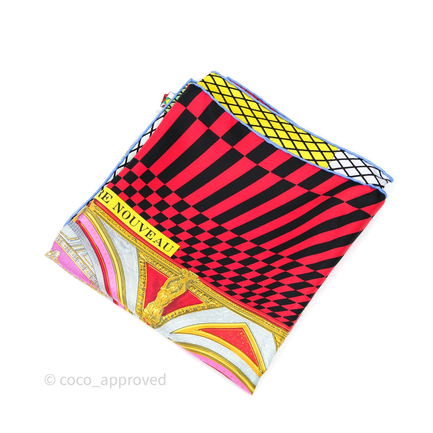 Hermès Grand Theater Nouveau Silk Scarf 90