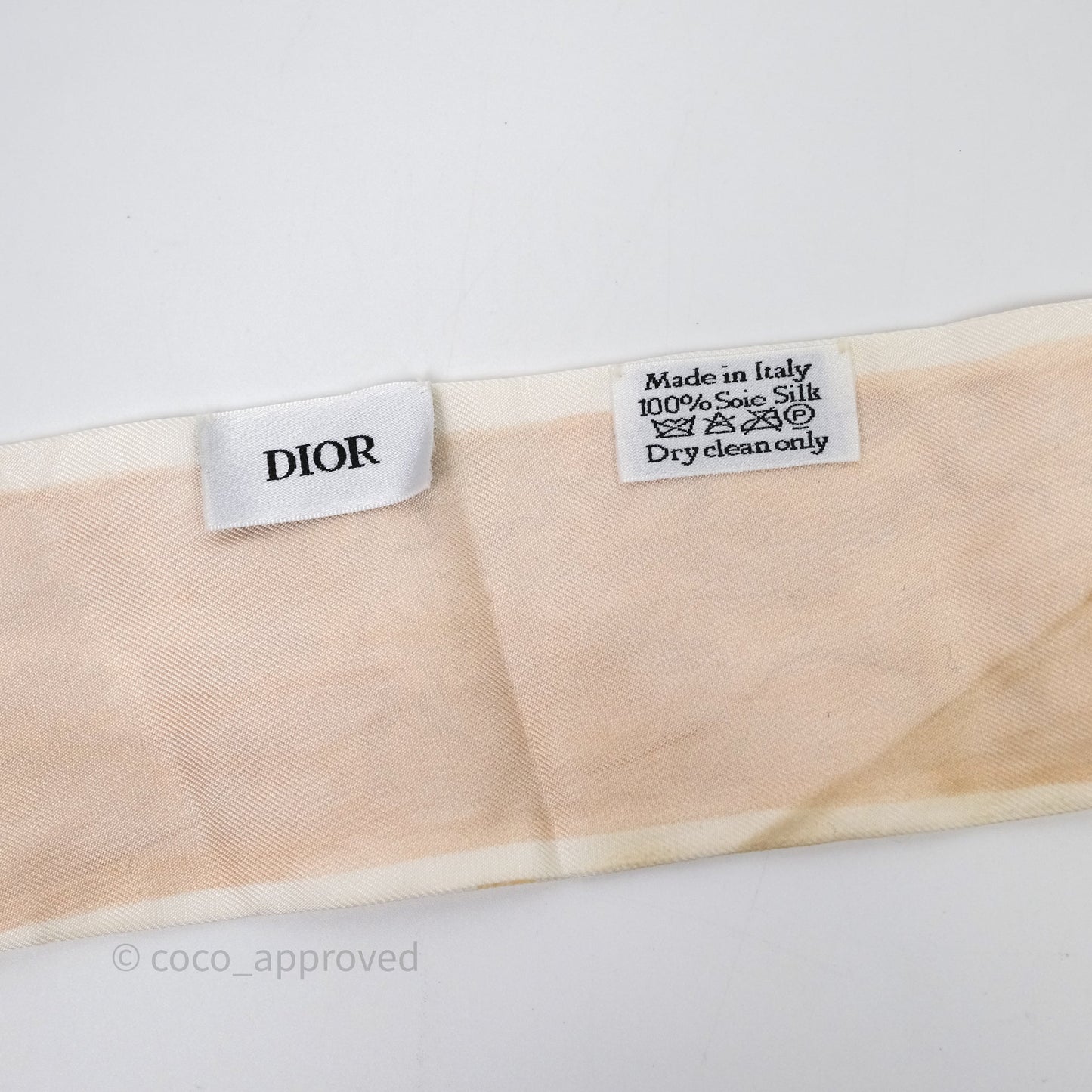 Christian Dior Silk Mitzah ABCDIOR "C" Twilly