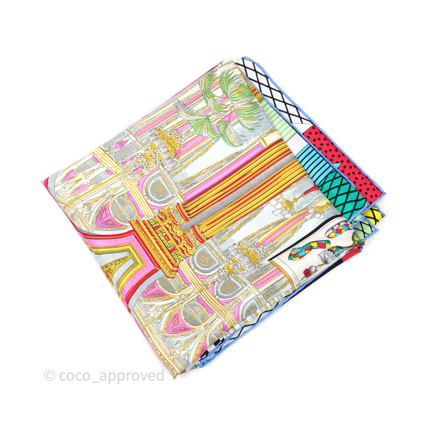 Hermès Grand Theater Nouveau Silk Scarf 90