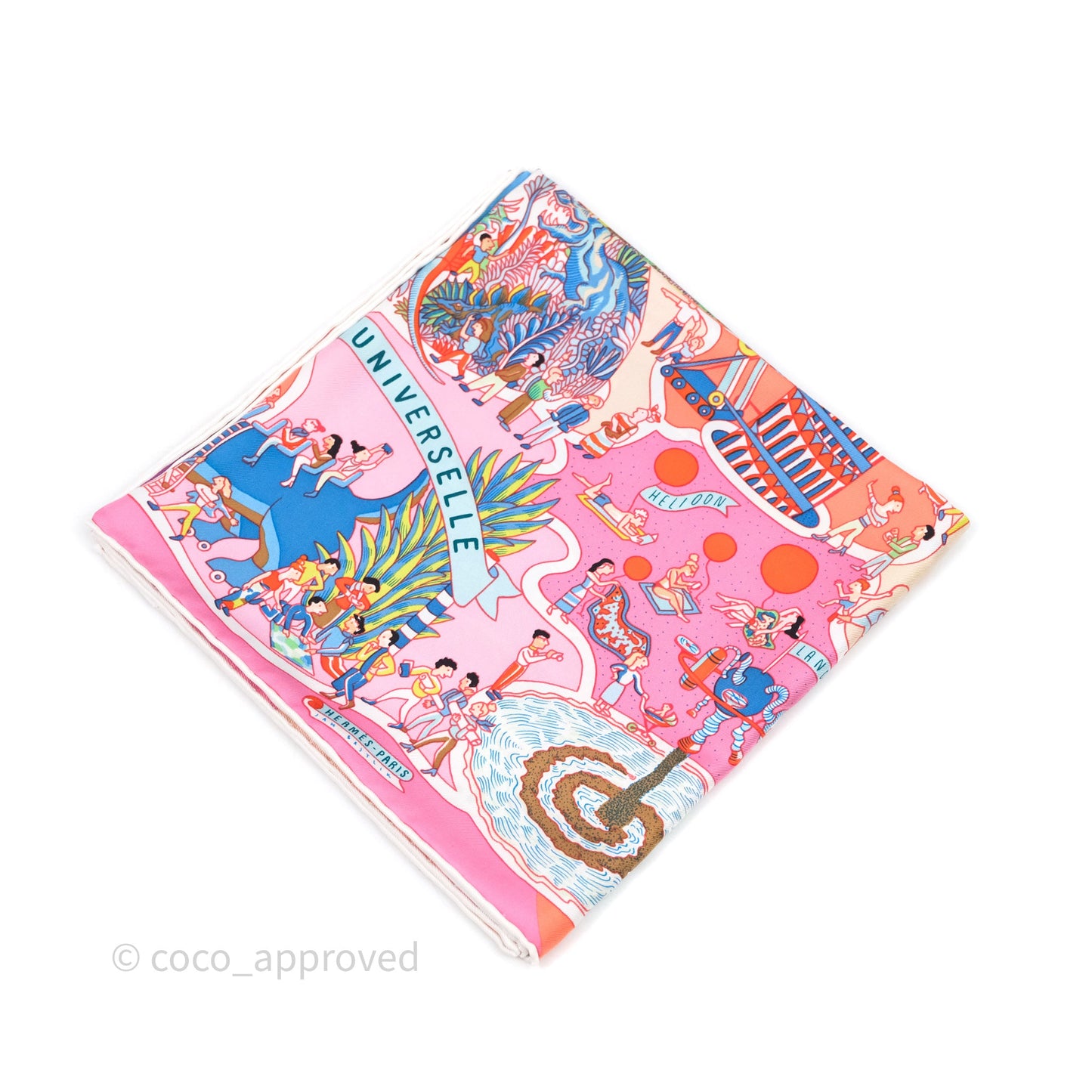 Hermes Exposition Universell Silk Scarf 90