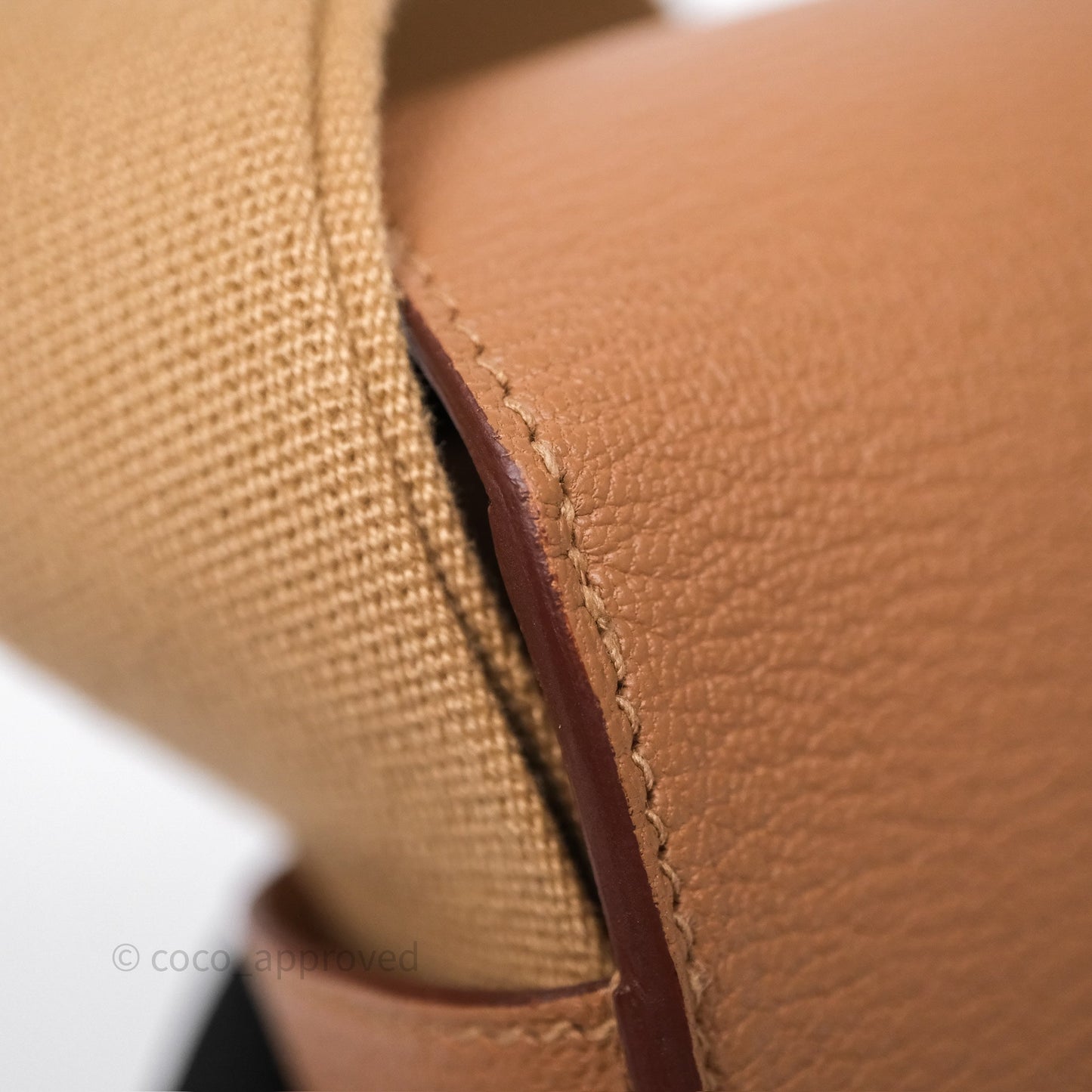 Hermès Geta Bag Quebracho 2J Chevre Mysore/ Chai 0M Sangle Palladium Hardware