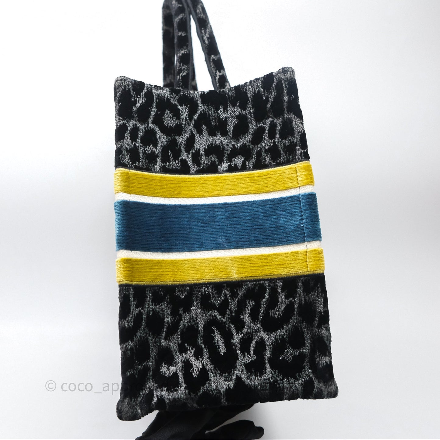 Christian Dior Christian Dior Leopard Velvet Book Tote