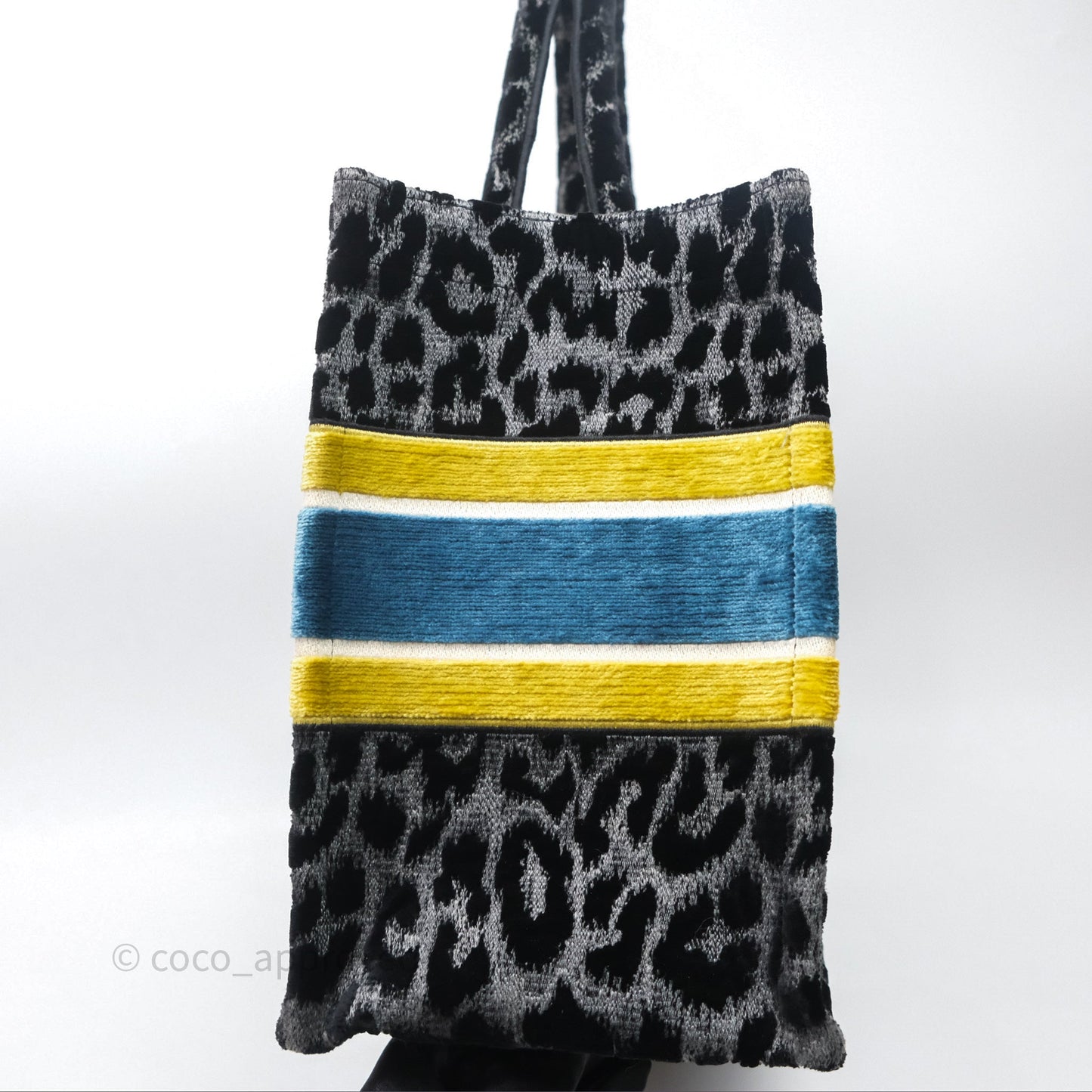 Christian Dior Christian Dior Leopard Velvet Book Tote