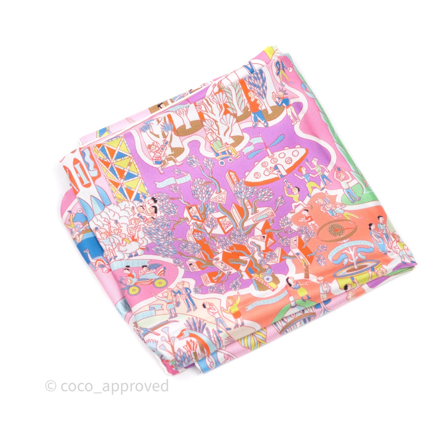 Hermes Exposition Universell Silk Scarf 90