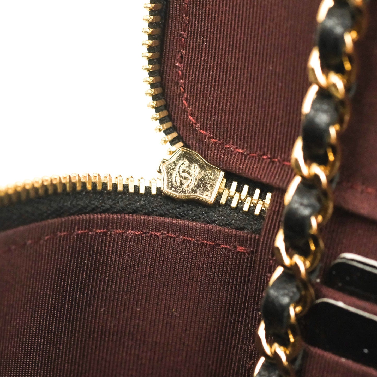Chanel Vanity Rectangular Black Lambskin Gold Hardware