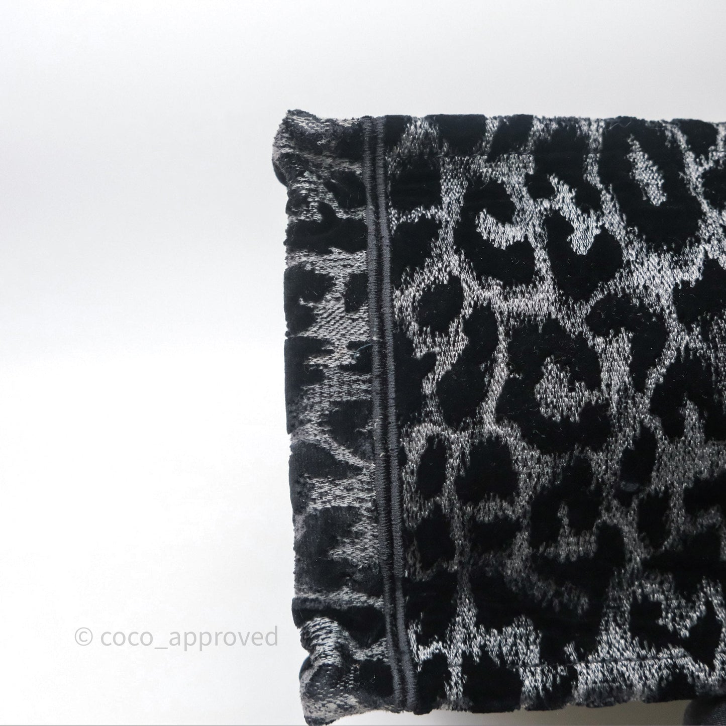 Christian Dior Christian Dior Leopard Velvet Book Tote