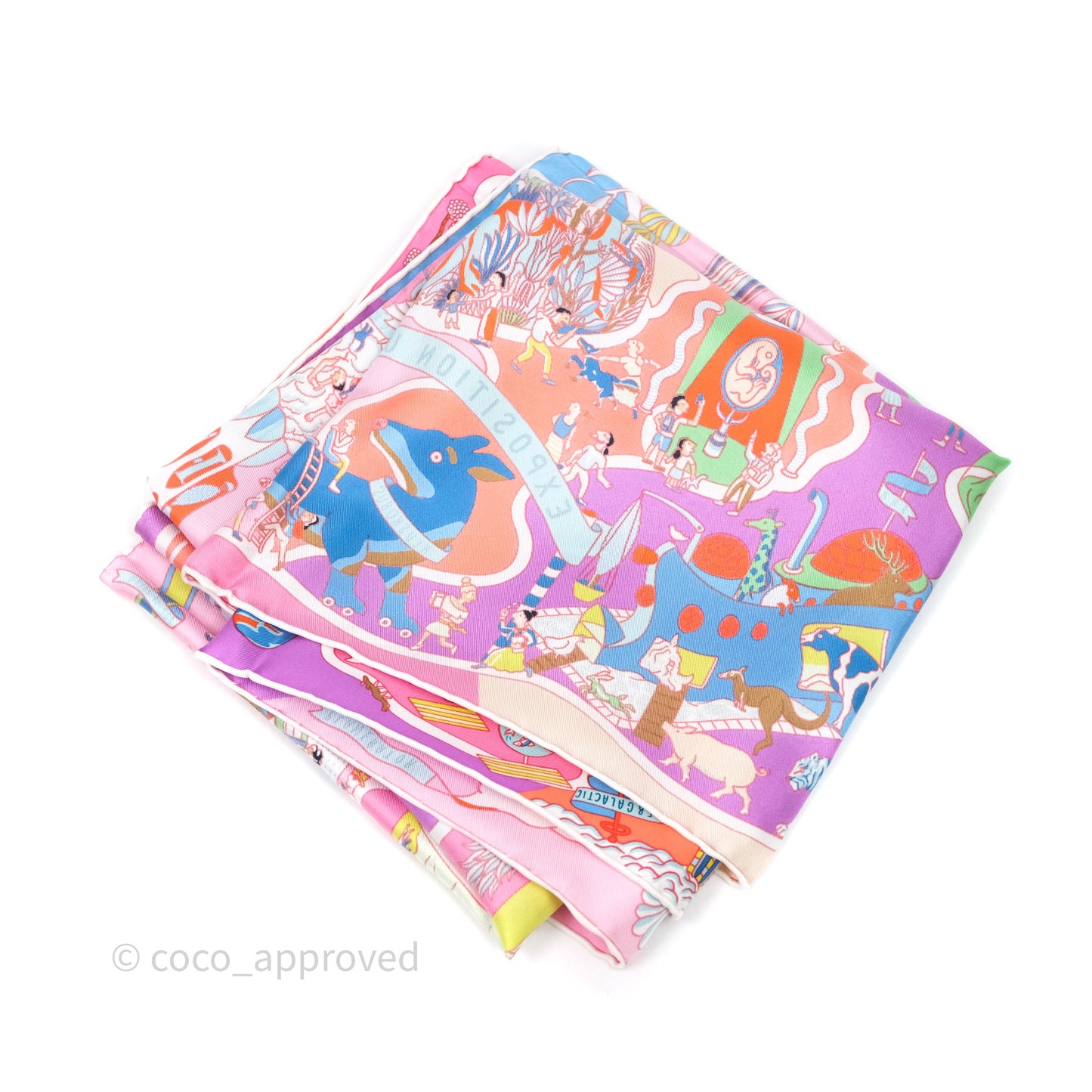 Hermes Exposition Universell Silk Scarf 90