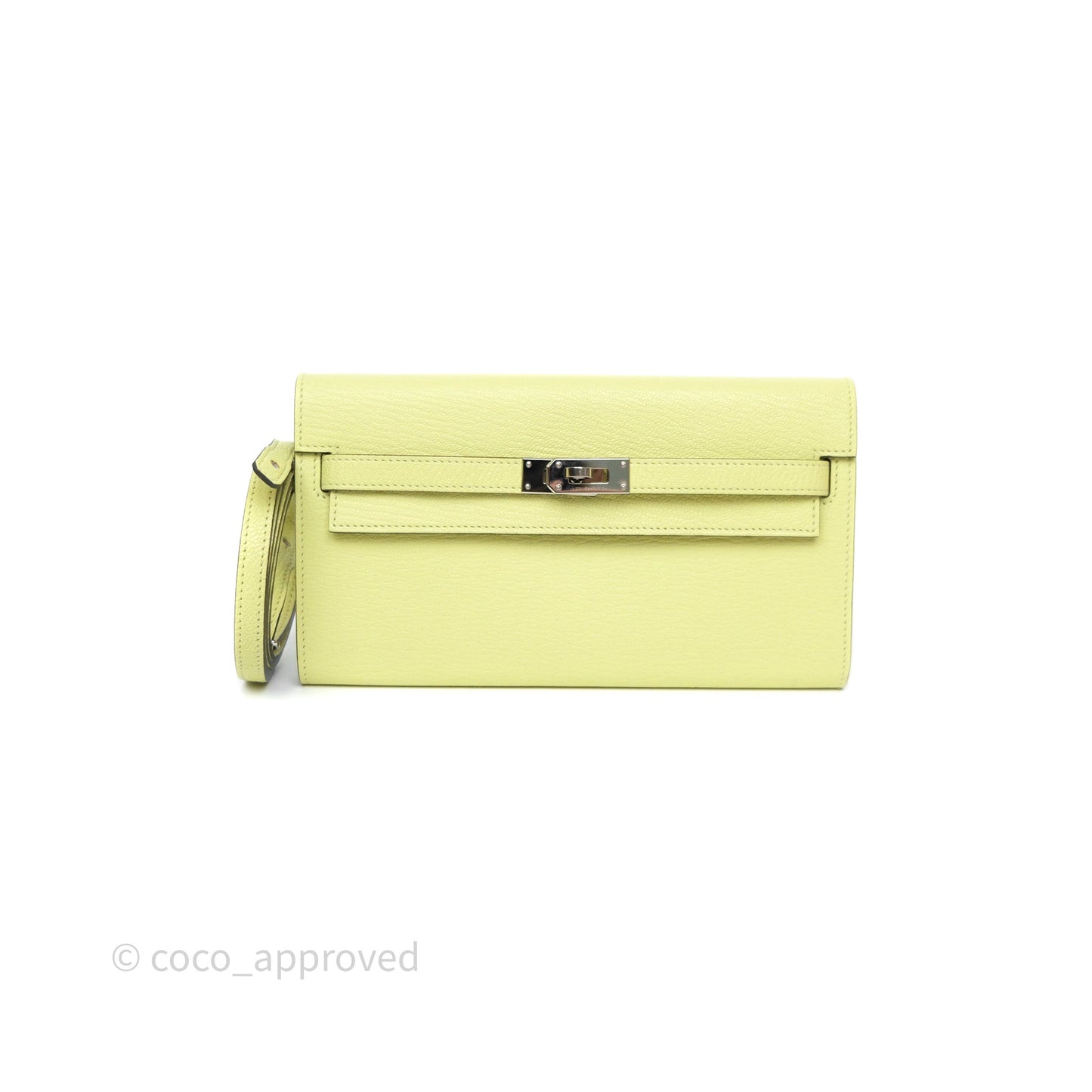 Hermès Kelly To Go Wallet Jaune Bourgeon R9 Chevre Mysore Palladium Hardware