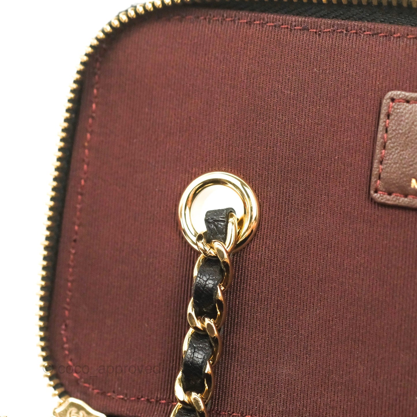 Chanel Vanity Rectangular Black Lambskin Gold Hardware