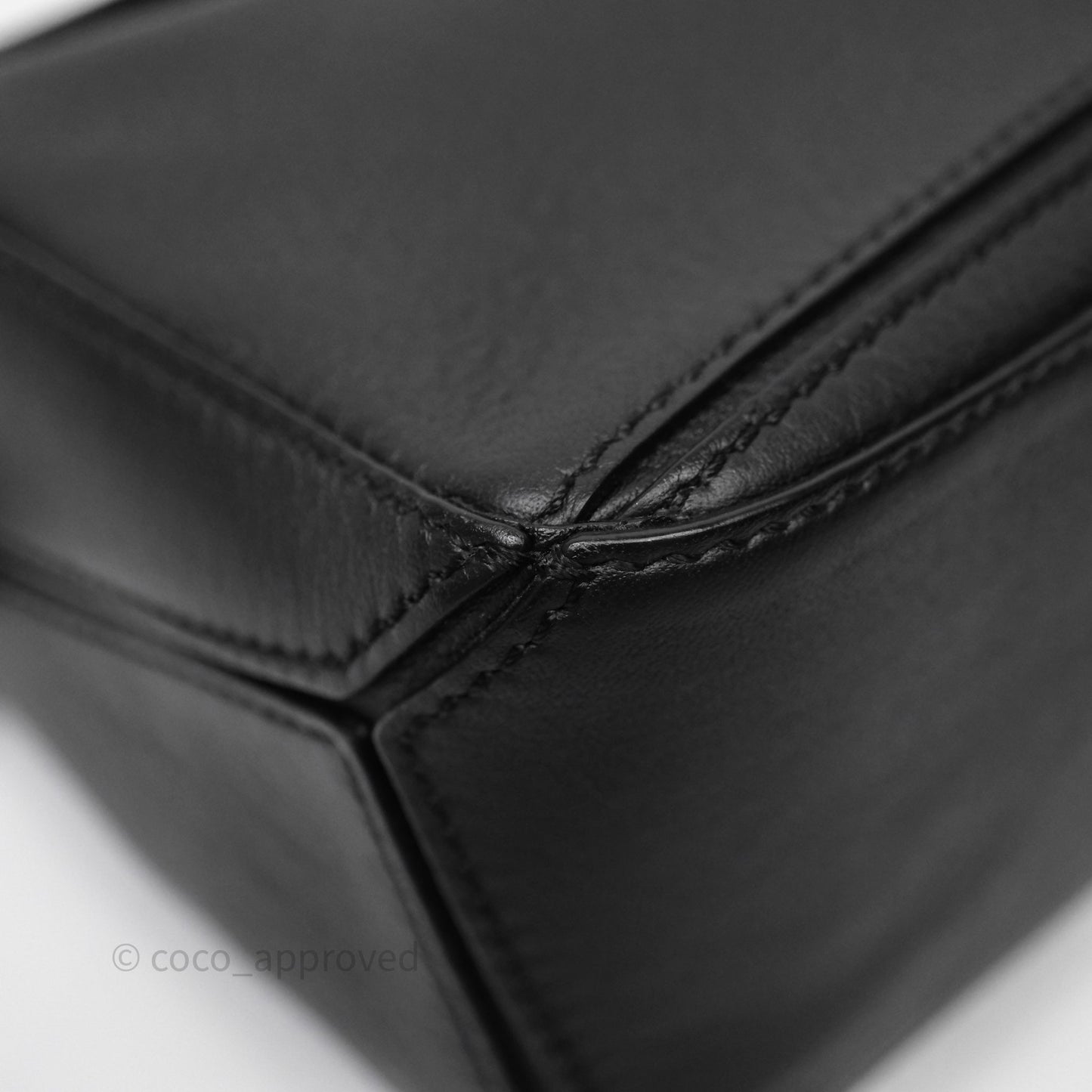 Loewe Mini Puzzle Bag Black Calfskin Silver Hardware
