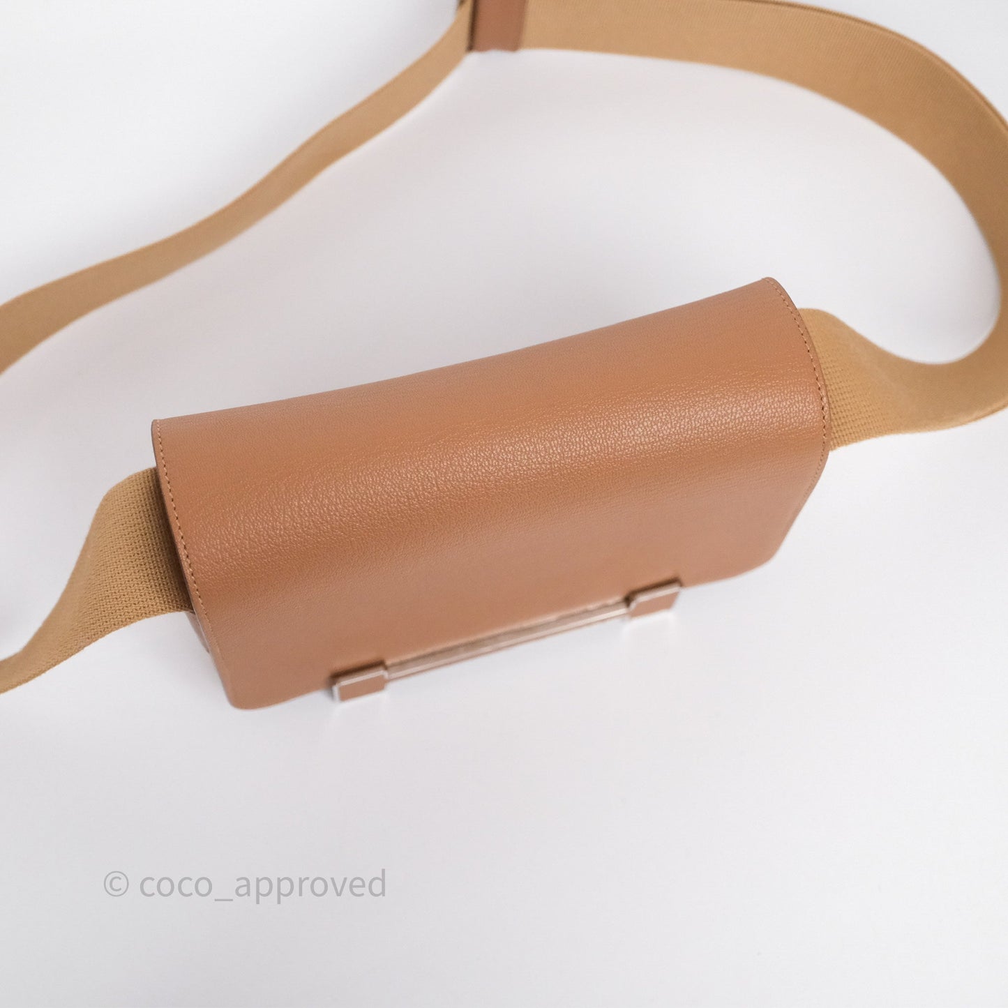 Hermès Geta Bag Quebracho 2J Chevre Mysore/ Chai 0M Sangle Palladium Hardware